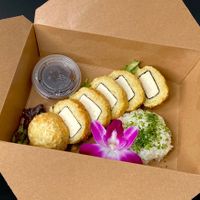 tofu katsu (takeout) at The Sushi Samurai - Queen Anne in Seattle