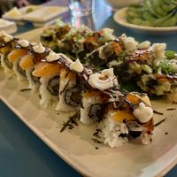 Left is tiger roll, right is Mr krabs  at The Sushi Samurai - Queen Anne in Seattle