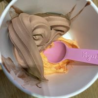Vegan chocolate and big pop soufflé is available   at YogurtLand in Dubai