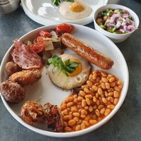 English breakfast at Benedict in Karmiel