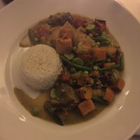 the curry  at Cafe Below in London