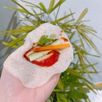 Peking crispy duck  at VeganBliss 蔬福 in Central Singapore