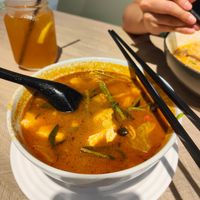 Tom yum at VeganBliss 蔬福 in Central Singapore