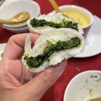Spinach dumplings   at vegan veggie joga - 嫦娥 in Tokyo