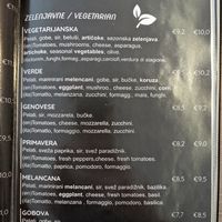 Menu at Gostilna Pri Kobalu in Vrhpolje