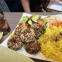 Falafel plate  at Princess Mediterranean Restaurant & Market in Mesa