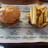 The beyond with handsome fries at Handsome Burger in Galway