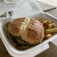 Mushroom, onion, Swiss burger   at The Twisted Vegan in Tampa