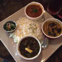 the sampler plate at Sage Vegetarian Cafe in Chapel Hill