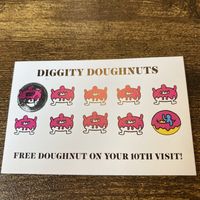 Loyalty card  at Diggity Doughnuts in Bristol