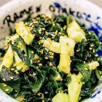 Waianae and cucumber salad  at Ramen Otaku in Mallorca