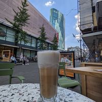 Latte Macchiato soy milk at Copper Branch in Rotterdam