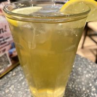 Homemade peach and jasmine iced tea  at Copper Branch in Rotterdam