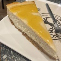Mango-passionfruit cheesecake  at Copper Branch in Rotterdam