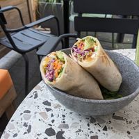 Crispy wrap at Copper Branch in Rotterdam