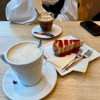 Coffee & cheesecake💜  at Copper Branch in Rotterdam