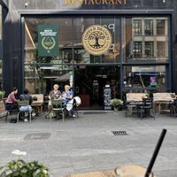 Restaurant from outsidee  at Copper Branch in Rotterdam