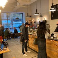 Counter at Seven Grams Caffé in New York City