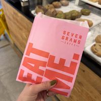   at Seven Grams Caffé in New York City