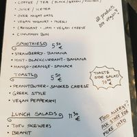 Menu at Encanto - Art Cafe in Helsinki