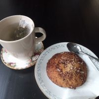Tea and pulla at Encanto - Art Cafe in Helsinki