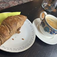 Croissant & Americano  at Encanto - Art Cafe in Helsinki