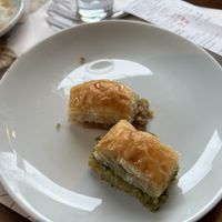 Pistachio and walnut baklava   at Karaköy Güllüoğlu in Istanbul