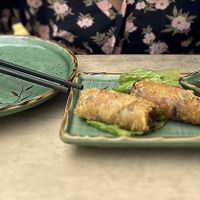 Ijs thee limonade en portie loempia’s   at Bonjour Vietnam in Zoetermeer