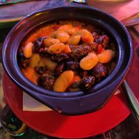Beans casserole at Tymi in Tirana