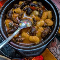 Bean stew at Tymi in Tirana