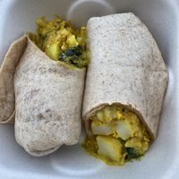 Vegan Breakfast Burrito  at Vida Coffee in Reno