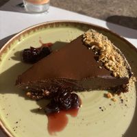 Ferrero cake at Sailing Club Sea Lounge in Crete