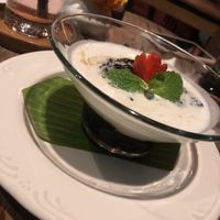 The coconut black rice pudding was awesome too   at Lilla Warung in Denpasar