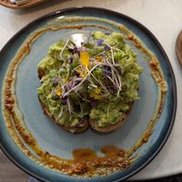 Smashed avocado toast (veganized) at Cafe La Coco in Kilkenny