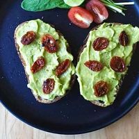 Smashed Avocado on toast at Vegan Meals in Chiang Mai