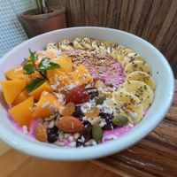 Pink Smoothie Bowl at Vegan Meals in Chiang Mai