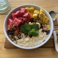 Coconut bowl   at Vegan Meals in Chiang Mai