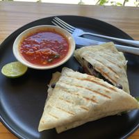 Black bean quesadilla   at Vegan Meals in Chiang Mai