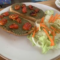 Pesto roasted tomato toast  at Vegan Meals in Chiang Mai