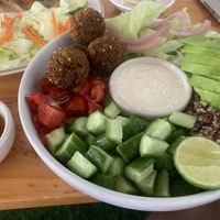 Quinoa falafel bowl  at Vegan Meals in Chiang Mai