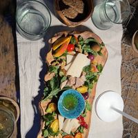 Vegan cheese platter   at Capo Fronte in Rab