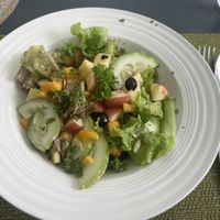 Lekker Garden salad with fruit and cucumbers    at Lekker Garden in Panglao