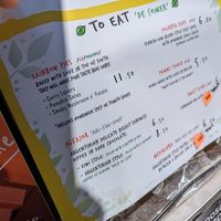 Menu at La Planta Cafe in Nelson