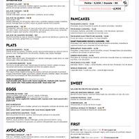 Menu  at Season - Amelot in Paris