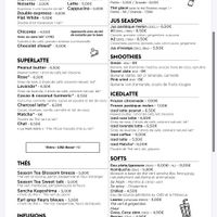 Menu  at Season - Amelot in Paris