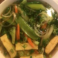 Veggie pho with tofu  at Pho 95 Noodle House in Denver