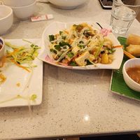 Spring rolls, salad and summer rolls at I Am Pho in Manchester