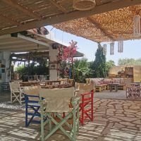 Decor at Seaside Restaurant Bar in Naxos