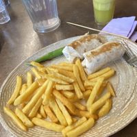 Really yummy wrap  at Lona Grill House & Juice Bar in Bristol