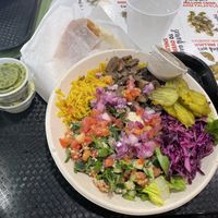 Plate with portabello   at Garbanzo Mediterranean Fresh in Fort Collins